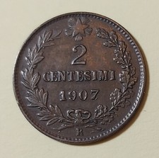 2 CENTESIMI 1907  7 DELLA DATA