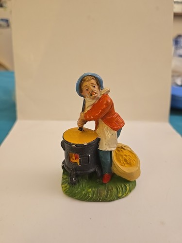 Personaggio presepe vintage - personaggio,
