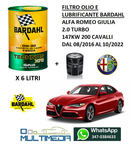 Filtro olio - olio, bardahl