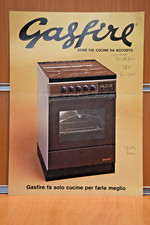 GASFIRE "Serie 700" Cucine da Accosto Volantino da Collezione Raro Originale