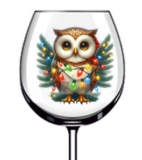 12x Adesivo Vinile Gufo di