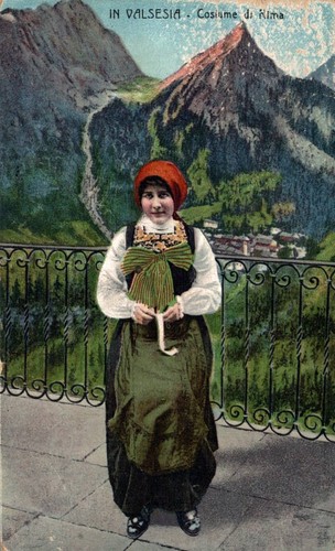 Vercelli valsesia costume - valsesia, di