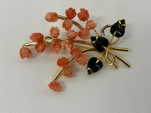 Spilla vintage corallo - corallo, e
