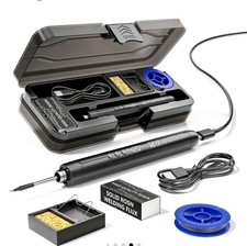 Saldatore a stagno ricaricabile USB , temperatura regolabile.