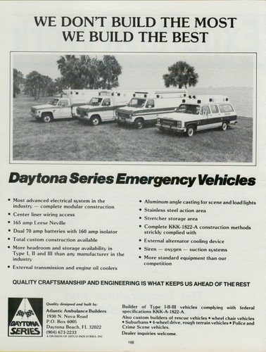 Serie daytona 1983 veicoli - serie,