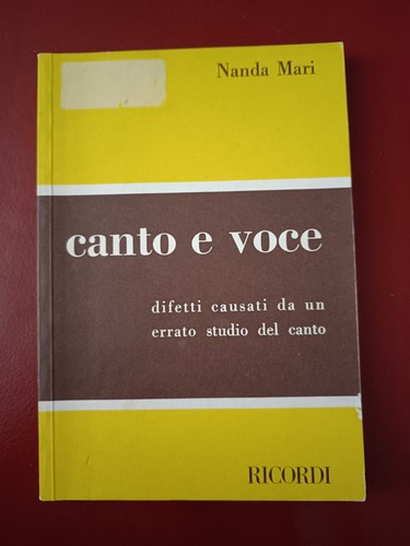 Libro canto voce - canto, e