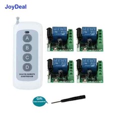 Interruttore Telecomando 433Mhz per Luce + Modulo Ricevitore Relè RF 12V 1CH Vie