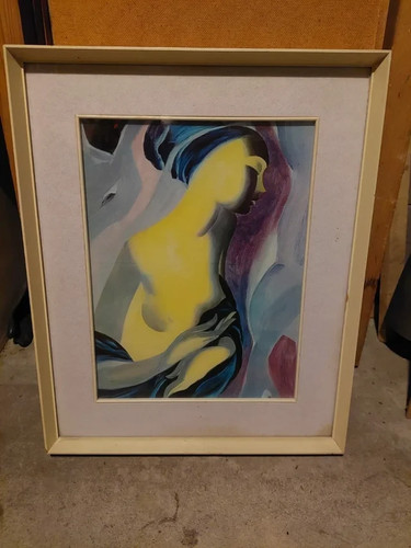 Quadro femmina gialla di - "femmina, gialla"