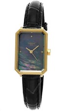 Orologio da donna Tissot SRV 30 MM nero quadrante MOP pelle T160.110.36.126.00