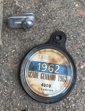 VESPA LAMBRETTA  PORTABOLLO CON BOLLO ORIGINALE 1962