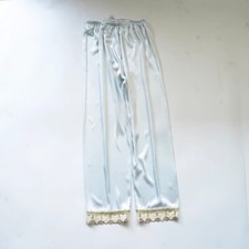 Pantaloni Da Notte In Raso Con