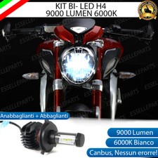 LAMPADA LED H4 6000K CANBUS XENON 9000 LUMEN MV AUGUSTA BRUTALE 675 800 MOTO