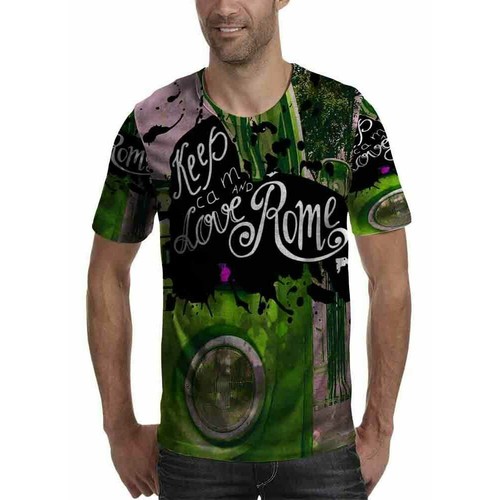 Tshirt uomo keep calm and - calm, love