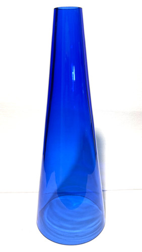 Paralume vetro blu - paralume, conico