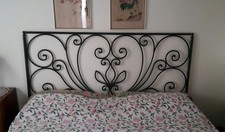 Letto in ferro forgiato e battuto a mano mod  Sofia