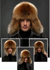 Cappello Di Volpe E Pelle Uomo