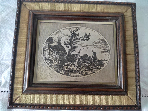 Vintage quadretto incisione - quadretto,