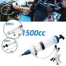 ESTRATTORE ASPIRATORE FLUIDI POMPA A SIRINGA A MANO PER CAMBIO OLIO MOTORE AUTO