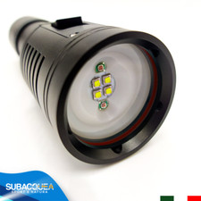 TORCIA SUBACQUEA A LED PER FOTO E VIDEO SUB DIVING FARETTO ILLUMINATORE LUMEN