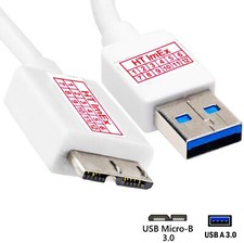 Bianco - Cavo dati USB 3.0 per