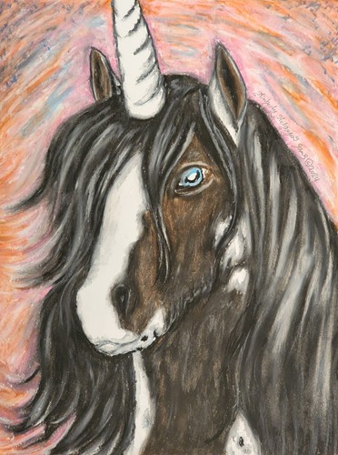 Gypsy vanner unicorno stampa - gypsy,