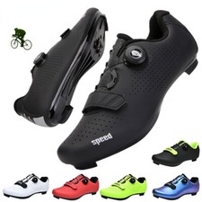 Scarpe Bici Strada Uomo Ciclismo Sneaker con Tacchetto Spd Mtb Corsa Pedale Scarpa 