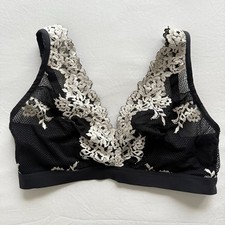 Reggiseno Triangolo Intimissimi JLo Pretty Flowers Pretty Lara • 34D • Nero e Avorio