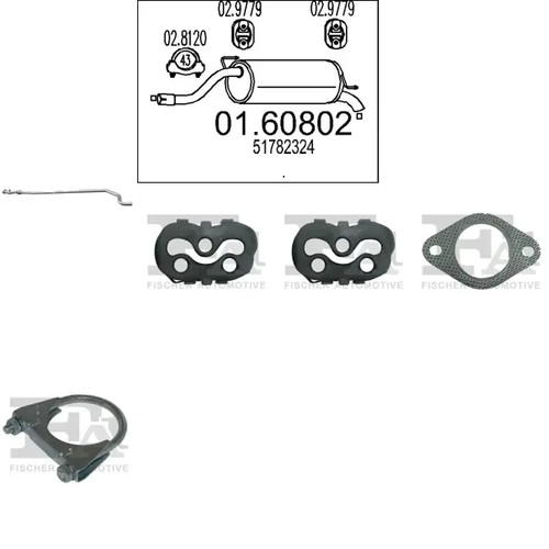 Kit scarico mts per - kit,