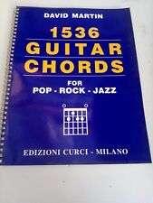 1536 GUITAR CHORDS PER ROCK POP JAZZ DAVID MARTIN CURCI MANUALE DI CHITARRA