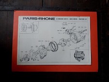 PARIS RHONE FICHE TECNICA ALTERNATORE TRATTORI DAVID BROWN SELECTAMATIC ANNI '70