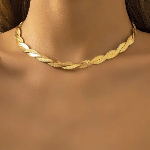Collana choker piatta - collana,