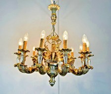 Lampadario grande in legno 12