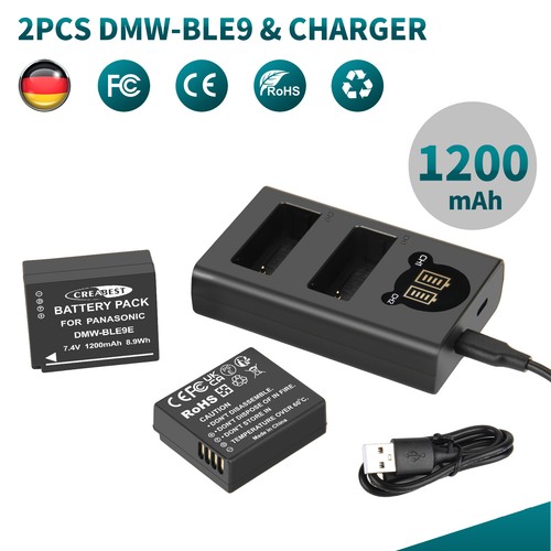Dmw blg10 ble9 batteria - dmw-blg10, dmw-ble9