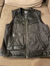 Gilet Pelle  Harley Davidson L Originale Biker Custom