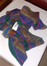 MISSONI GRANDE SCIARPA MULTICOLORI LANA MOHAIR INUSATA