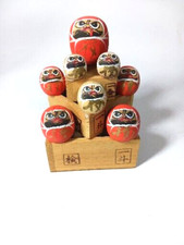 Japanese Kokeshi Daruma Wooden