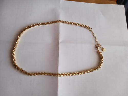 Collana girocollo acciaio oro - collana,