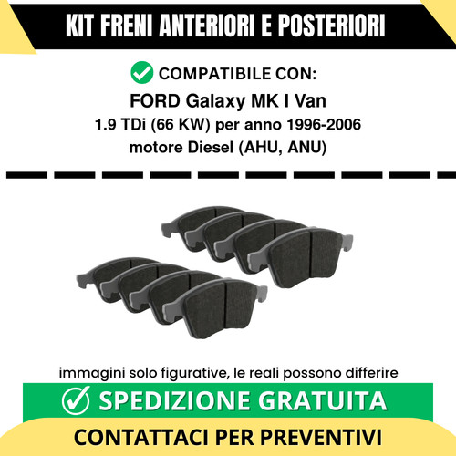 Pastiglie freno ant post - pastiglie,