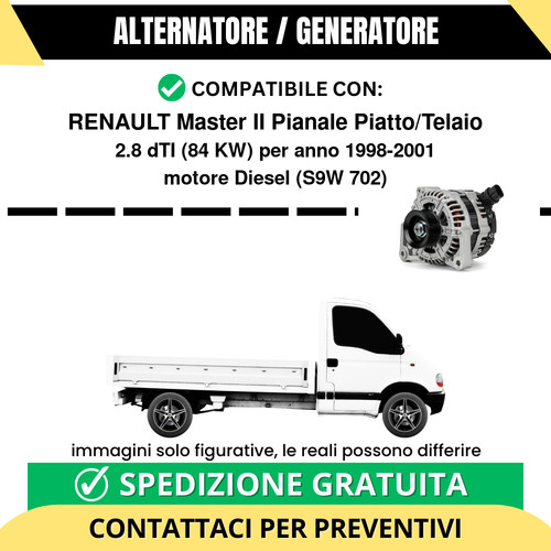 Alternatore renault master - renault, ii