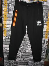 Vintage ERREA' REPUBLIC pantaloni tuta uomo BLACK BOX long pants'  00s