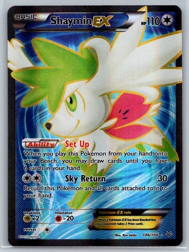 Carta pokemon shaymin - shaymin, ex