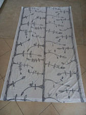 Vintage Pannello Tenda Tessuto Ikea Eivor Design Kajsa Aronsson Uccelli Albero .