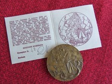 MEDAGLIONE ARTE AERONAUTICA MILITARE CONSEGNA BANDIERA POLIGONO SALTO DI QUIRRA