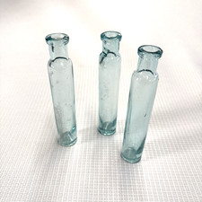 Set 3 antiche fiale da oppio