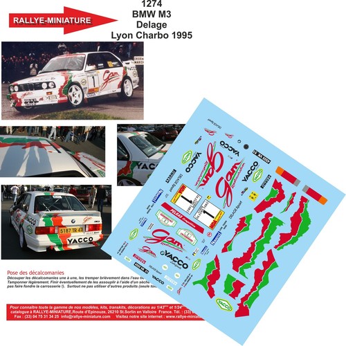 Decals ref 1274 bmw - ref, m3