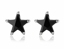 Orecchini donna stella nera