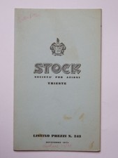 STOCK Trieste listino prezzi 09 1971 brandy whisky grappa liquore rum wine