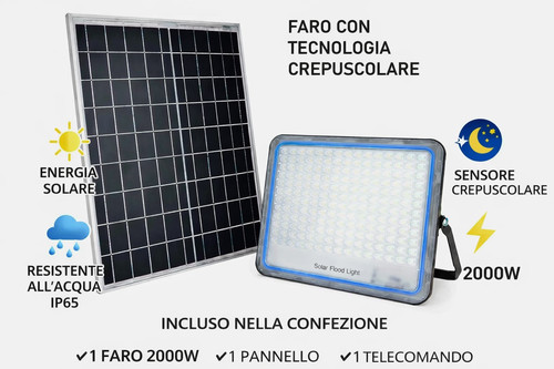 Faro esterno energia solare - esterno,