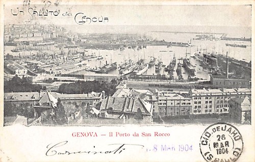Italia genova il porto da - -,