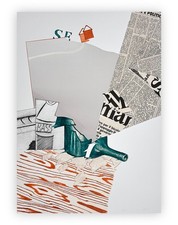 MINO CERETTI LITOGRAFIA 50X70 CM FIRMA, DATA, NUMERAZIONE 34/50